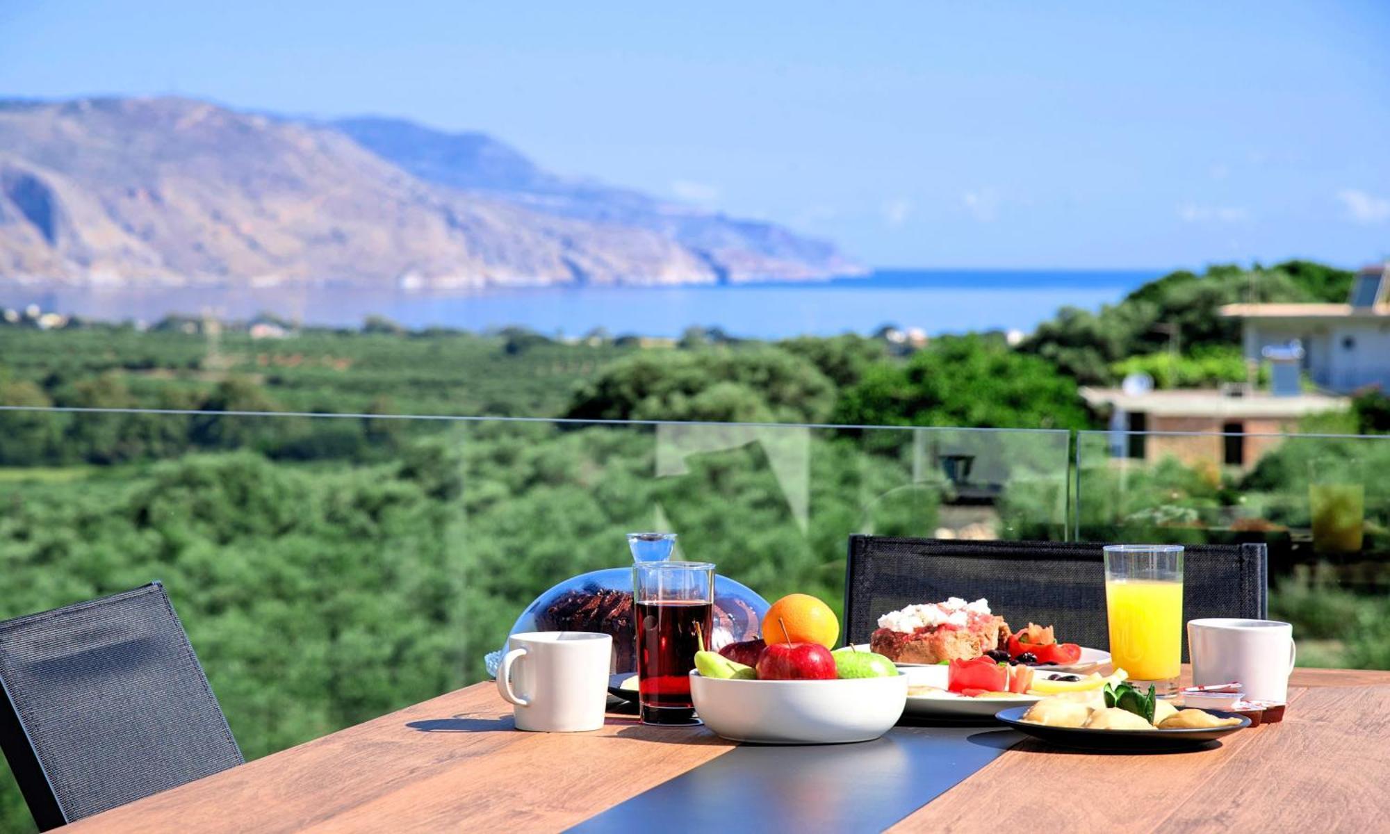 Minoas Villas Heated Pool Kournas ภายนอก รูปภาพ