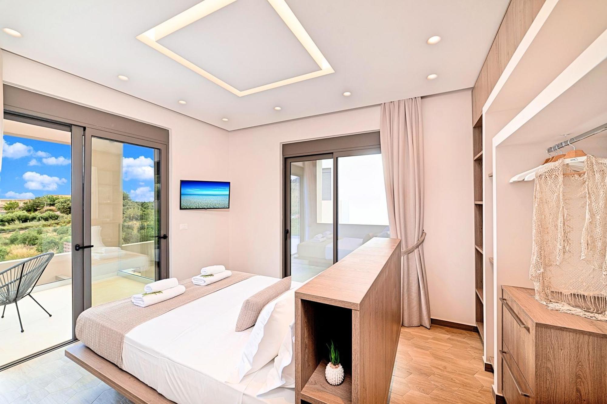 Minoas Villas Heated Pool Kournas ภายนอก รูปภาพ